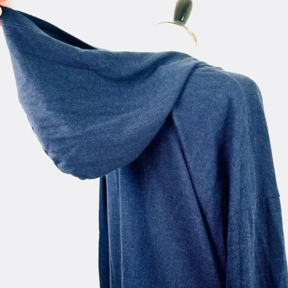 Sundry Size 4 / XL Star Print Graphic Hoodie French Terry Navy Blue - Picture 6 of 11